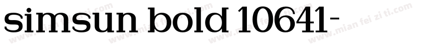 simsun bold 10641字体转换